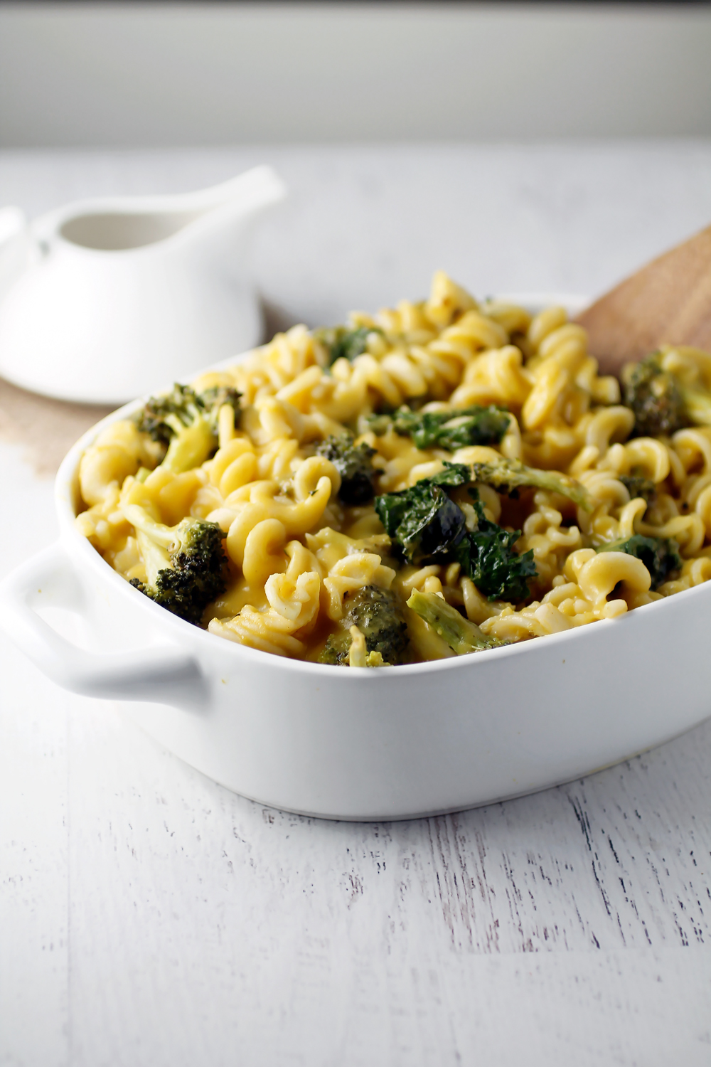 Butternut Squash Pasta with Broccoli and Kale
