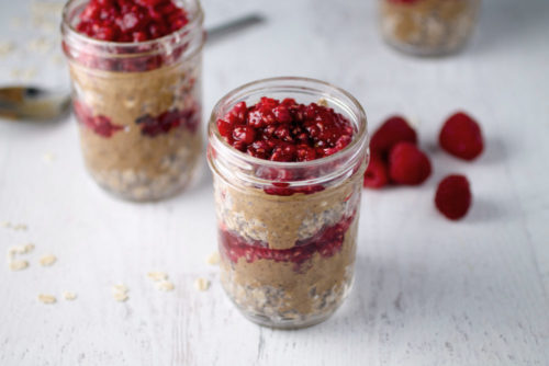 PB&J Overnight Oats - Spinach for Breakfast